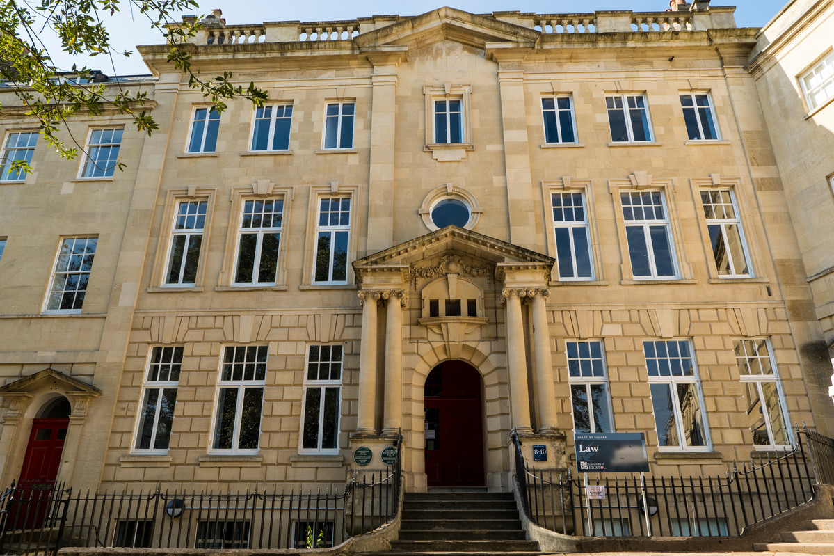 8-10 Berkeley Square, University of Bristol Law School, seen from the front.